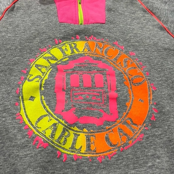 Vintage San Francisco Cable Car Travel Destination Tourism 1980s Sweatshirt - Picture 2 of 5